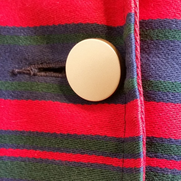 ON HOLD***Striped Jacket Double Breasted Long Coat - Picture 7 of 8